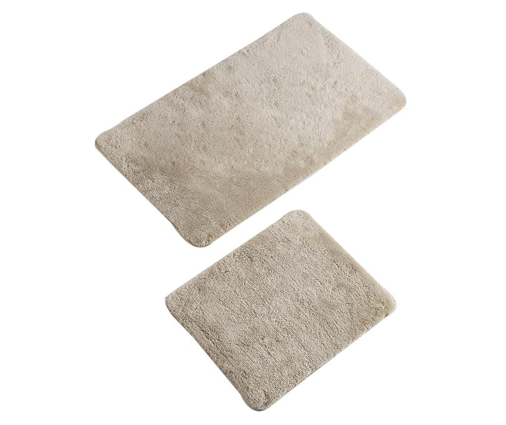 Set 2 covorase de baie Plain Bone - Chilai Home, Crem